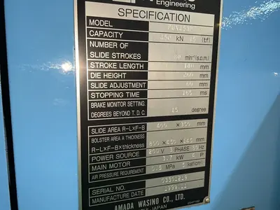 Used WASINO ENGINEERING PUX45AD Die Tryout & Spotting Presses Ohio US | HGR 24 #1326225