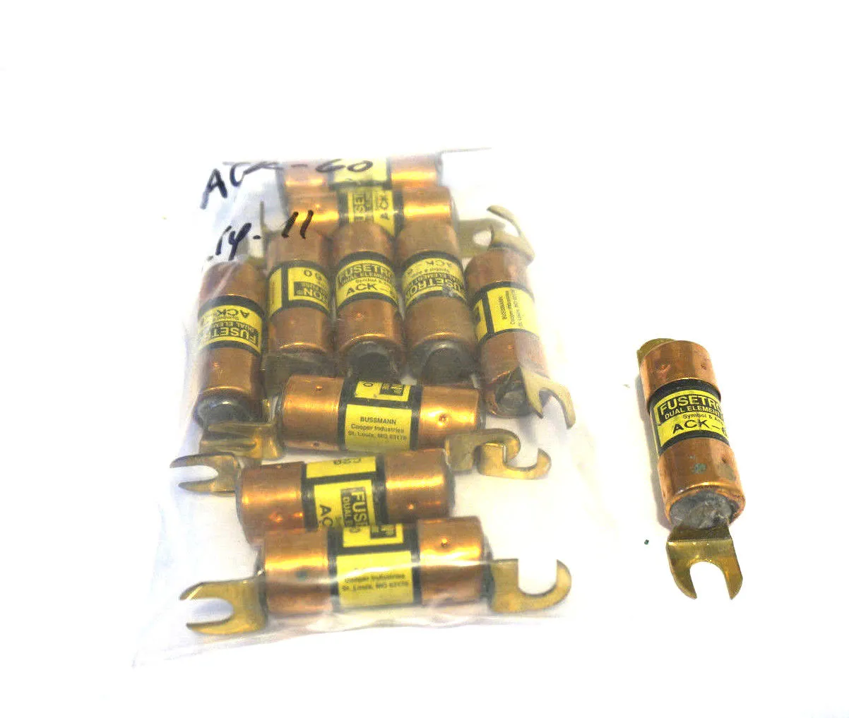 11 NEW FUSETRON ACK-60 FUSES ACK60