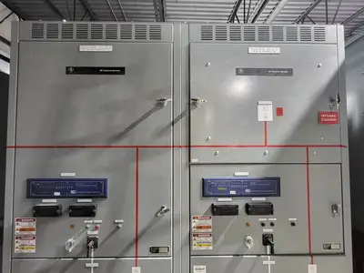25kV 1200A 3ph Switchgear Unit w/ (2) Power Vac Breaker VB1 27.0-16-0