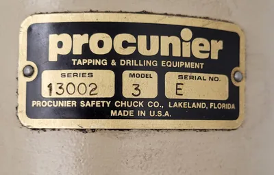 PROCUNIER Model 3 Tooling & Accessories, Tapping Head | Machinery Central (9)