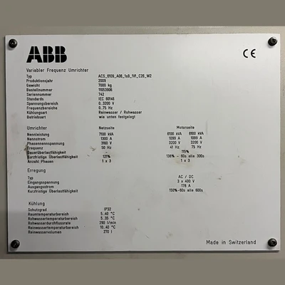 USED 2009 ABB ACS_6109_A06_1S9_1V1_C26_W2