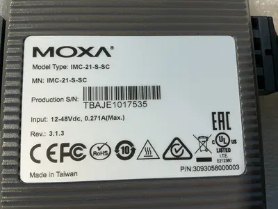 Used MOXA IMC21SSC Misc Networking Equipment Ohio US | HGR 24 #1478137