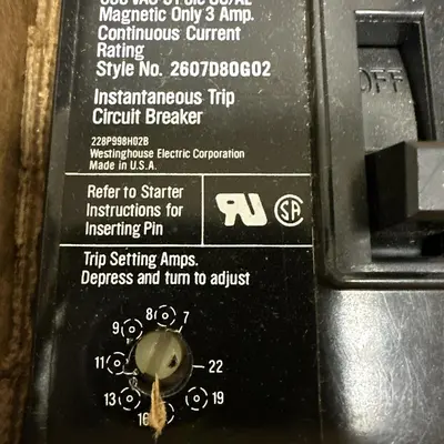 Used WESTINGHOUSE MCP0322CR Miscellaneous Equipment (Electrical & Power) Ohio US | Surplus Asset Holdings #1238230