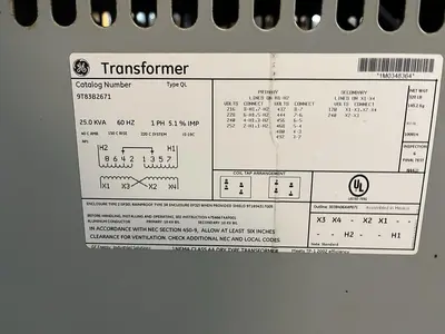 Used GE 9T8382671 Miscellaneous Equipment (Electrical & Power) Ohio US | Surplus Asset Holdings #1512990