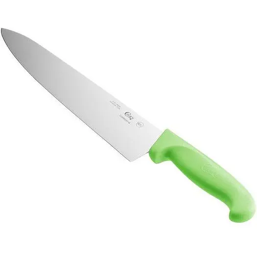 10" Chef Knife with Neon Green Handle