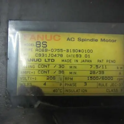 USED FANUC A06B-0755-B190#0100