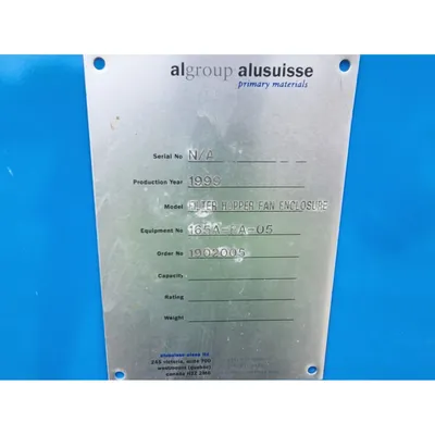 Used 75HP Alusuisse Alesa Pressure Blower w/ Inlet Filter and Acoustic Enclosure