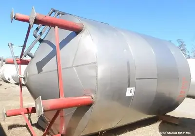 Used 8,400 Gallon (200 BBL) Stainless Steel Jacketed Tank – Cone Bottom Fermentation & Storage Vessel with CIP