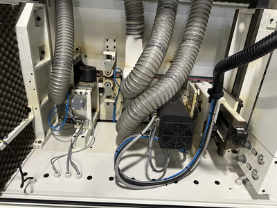 Stefani Evolution SSB Double-Sided Edgebander w/ Mahros Automatic Vacuum Loading & Unloading