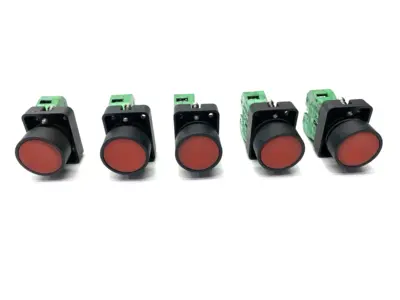 Used AutomationDirect Momentary Red Pushbutton 30mm IP65 LOT OF 5 Relays & Switches Michigan US | Maverick Industrial Sales #1392624