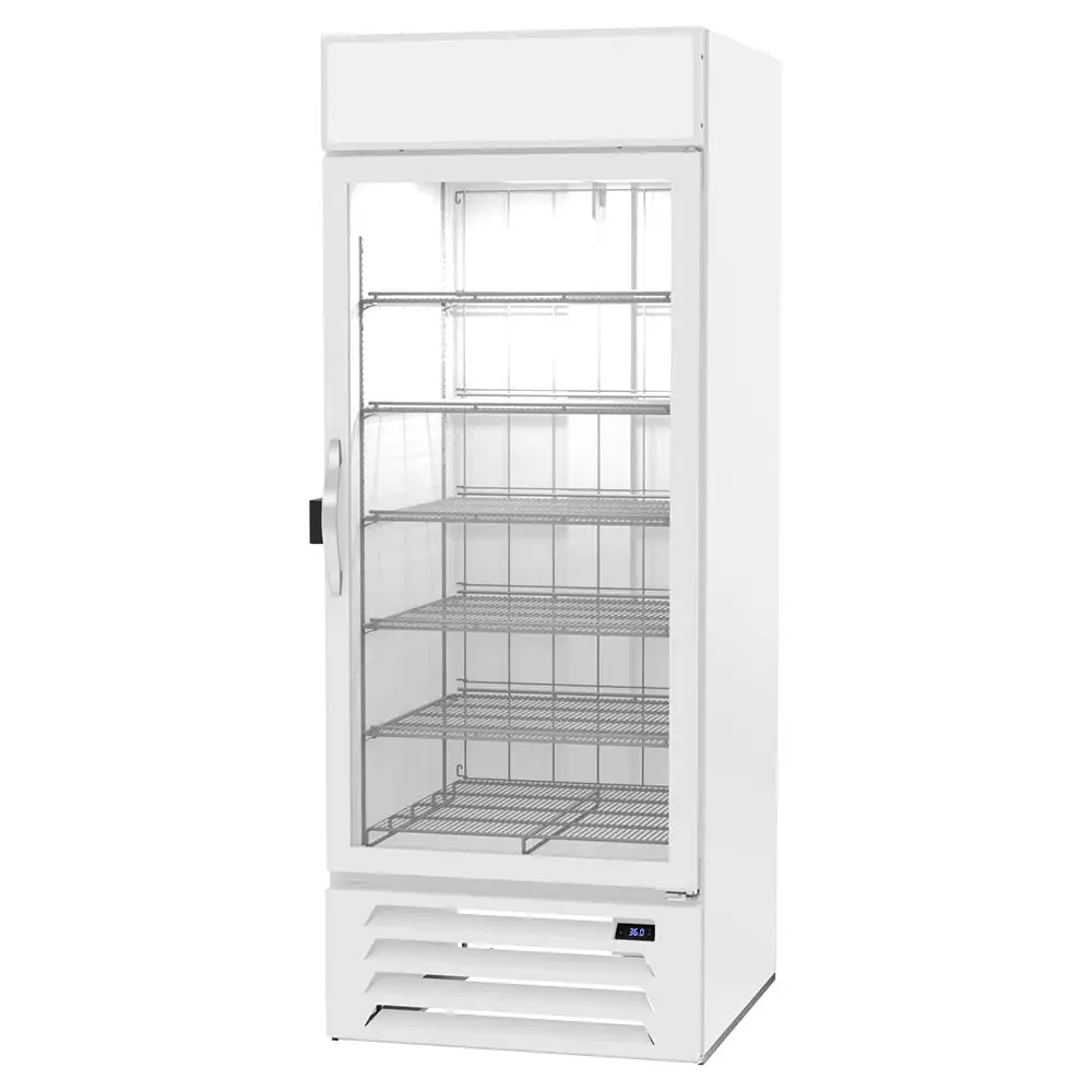 Beverage-Air MMR27HC-1-W-IQ 31 1/8" Marketmax® One Section Glass Door Merchandiser - (1) Right Hinge Door, White, 115v