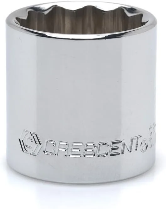 Crescent 3/8" Drive 16mm Socket 12 Point Chrome Fully Polished CDS46