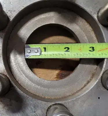 D1-6 LATHE PLATE, 18-1/4" OD, 3" THRU HOLE, 6 PIN D1-6 MOUNT, 4-1/8" HUB ID