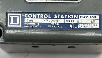 Used SQUARE D 9001-KY-298 Misc Electrical & Power Parts Ohio US | Surplus Asset Holdings #1243223