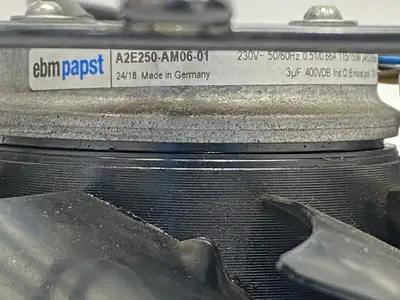 USED EBM-PAPST AC AXIAL FAN 2600RPM 230VAC 150W W/ SHIELD