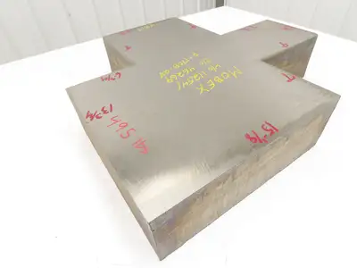 Mild Carbon Steel Flat Ground Stock 4.81" x 22-3/4" x 24-1/8"  490Lbs