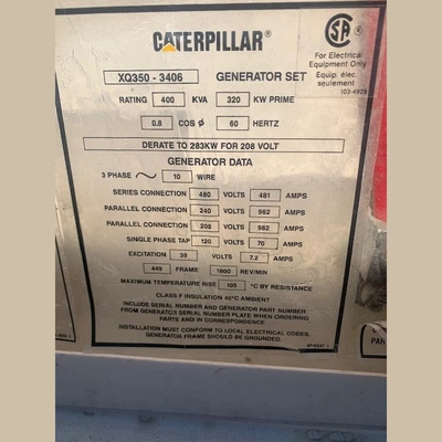 Used CATERPILLAR (CAT) XQ350-3406 Diesel Generators British Columbia CA | Savona Equipment LTD #1335553