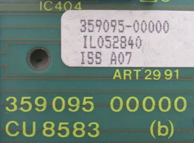 USED POLYMETRON CU8583 CIRCUIT BOARD 1L052840 359095-00000