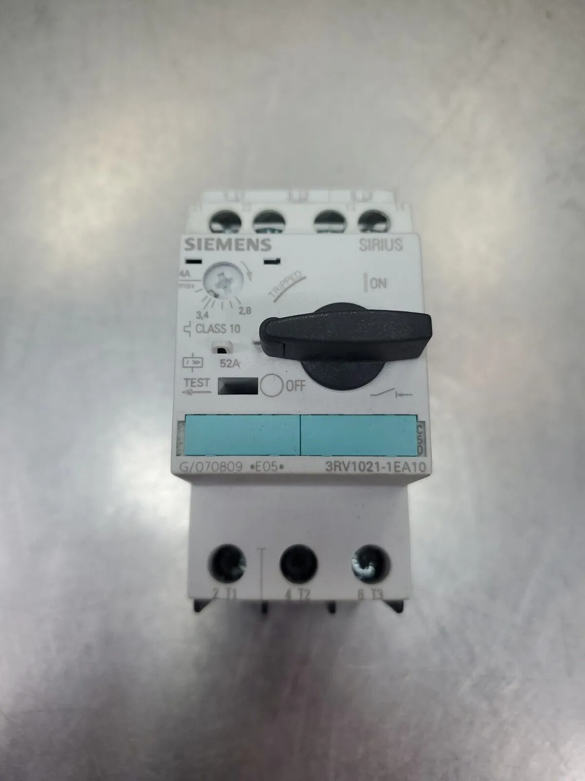 Used Siemens 3RV1021-1EA10 Circuit Breaker/Motor Protector, 4A Circuit Breakers South Carolina US | Palmetto Automation #1150699