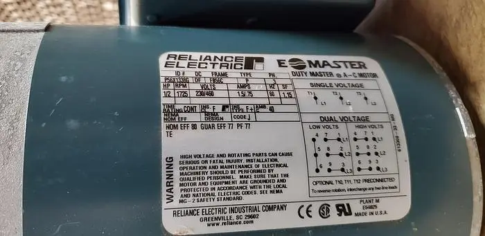 Used RELIANCE PX61Z1338G Motors (misc) California US | Machinery & Equipment 1 #138031