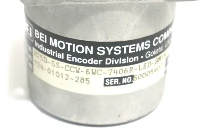 BEI H25D-SS-CCW-6WC-7406R-LED-SM16 ENCODER 924-01012-285