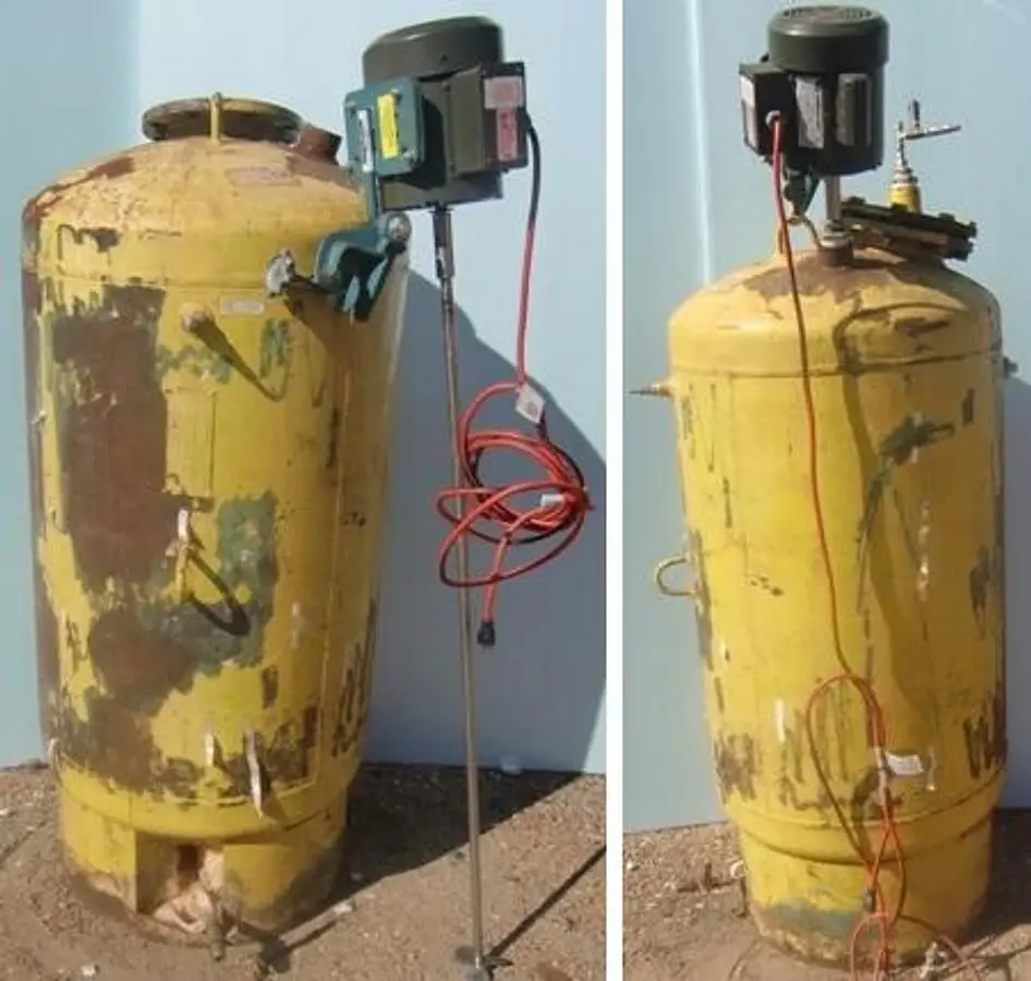 QTY. 1. VERTICAL PRESSURE VESSEL (REACTOR) WITH MI...