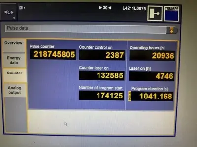 USED 2017 TRUMPF TRULASER 3030