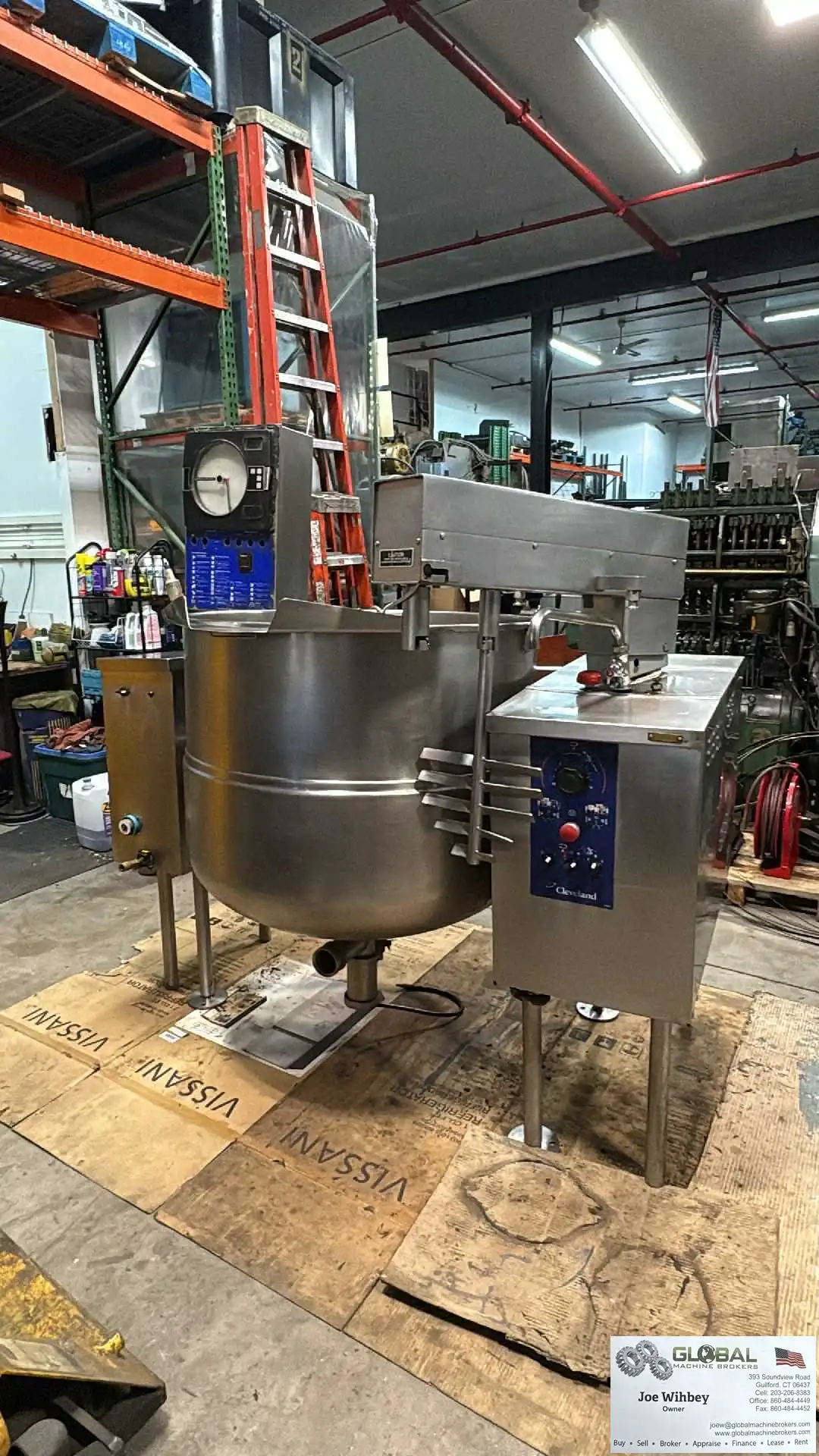 Cleveland MKEL 80-T 80 Gallon Steam Tilting Mixer Kettle - Variable Speed