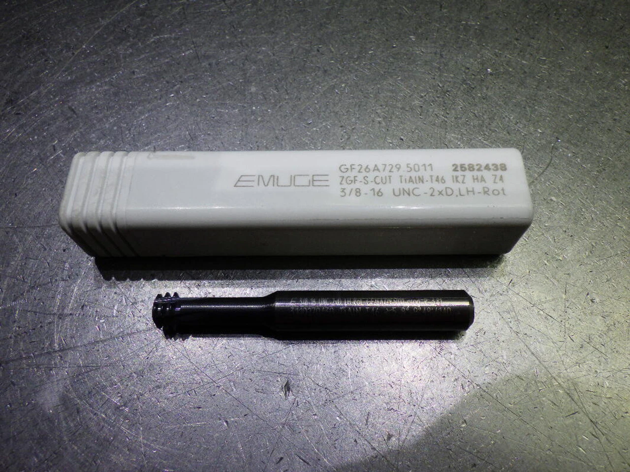 Emuge 3/8-16 UNC 4 Flute Coolant Thru Carbide Thread Mill GF26A729.5011 (LOC2756A)