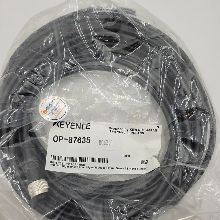 New | in-Stock KEYENCE KEYENCE OP-87635 CONNECTOR CABLE M12 STRAIGHT 10 METERS *NEW IN OEM PACKAGING* Cable & Wire | ND Industrial Surplus #1218133