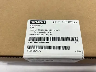 NEW SIEMENS SITOP PSU6200 STABALIZED POWER SUPPLY 24V/ 10A