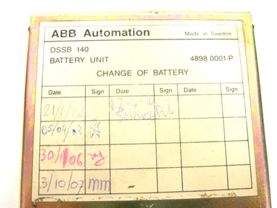 ABB DSSB-140 BATTERY UNIT DSSB140