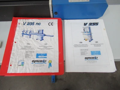 Used 2007 OMGA WOODWORKING MACHINERY V235 FNC Double Miter Saws Minnesota US | Machinesused.com #1307556