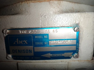 40 HP Westinghouse motor w/ Abex Denison model T6C 022 1R01 A5
