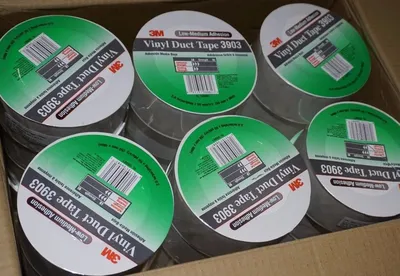 LOT OF 24 NEW 3M VINYL DUCT TAPE ROLLS