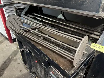 30" x 68" LS INDUSTRIES SHOT BLAST MACHINE WITH DUST COLLECTOR, FOR PROPANE TANKS: STOCK #22767