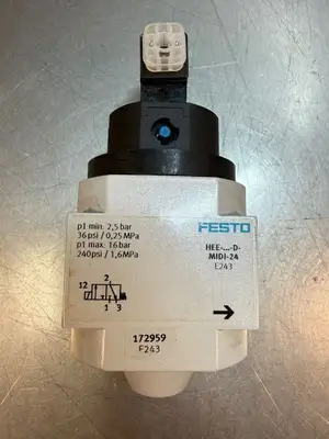 Festo HEE-D-MIDI-24 172959 Electrically-Actuated on-off Valve (9.3.5)