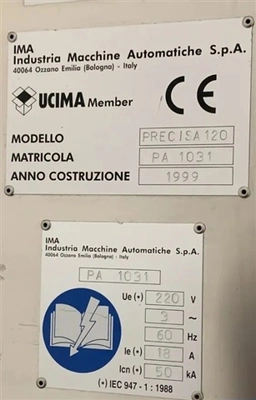 Used IMA _UNKNOWN_ Checkweighers - Pharma Tablet - Capsule Connecticut US | DMC Industries #1281758