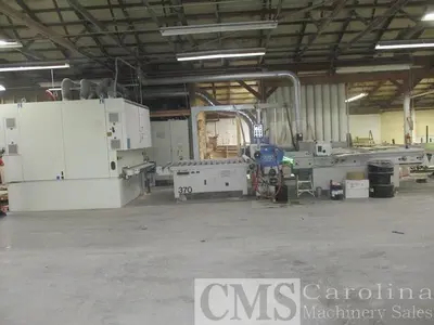 USED 2004 HYMMEN 1600 MM ROLL COAT LINE WITH SCMI SANDER