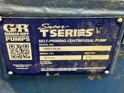 NEW GORMAN RUPP T8A71S-B