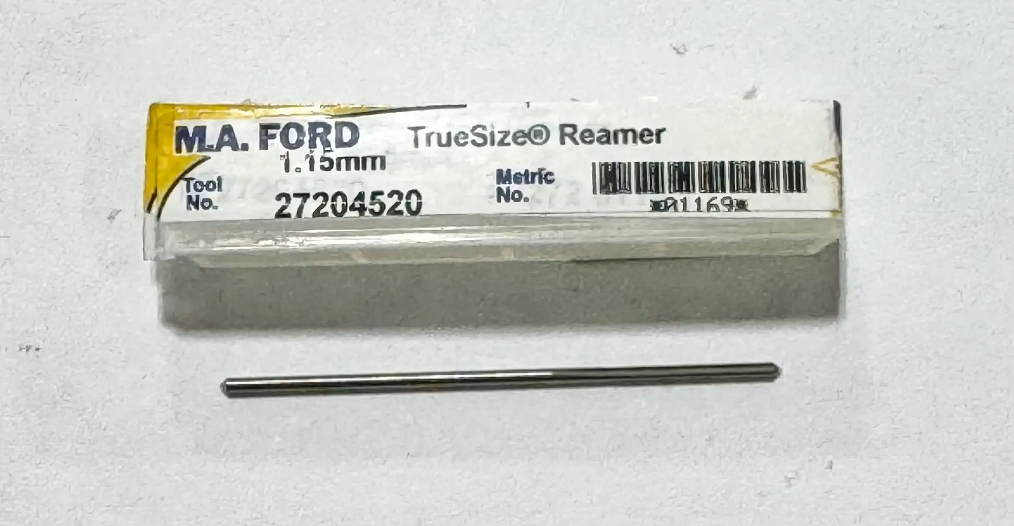 M.A. Ford TrueSize 1.15mm Solid Carbide Reamer 4 Flute USA Made