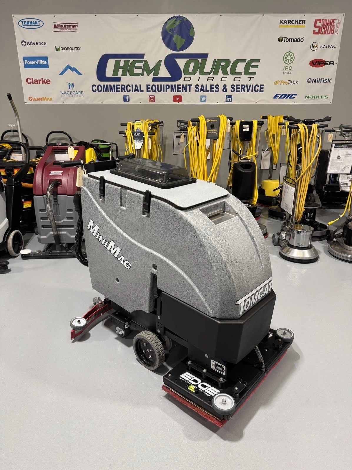 Tomcat MiniMag 28E Orbital Walk-Behind Scrubber Refurbished
