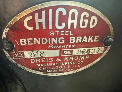 CHICAGO DREIS & KRUMP S818 Apron Brakes | THREE RIVERS MACHINERY (5)