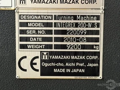 Used 2010 MAZAK INTEGREX 200-4 S 5-Axis or More CNC Lathes NL | Mach 4 Metal #1465514