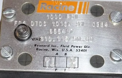 NEW RACINE FD4-DTDS-101SA-31-0384 SOLENOID VALVE 1000 PSI FD4DTDS101SA310384