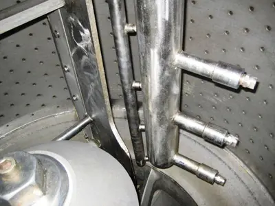 Sharples SP-6500 solid bowl basket centrifuge, 316SS.