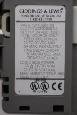 GIDDINGS & LEWIS DANAHER MOTION M.1017.3095 R3 / M10173095 R3 MODULE #6013