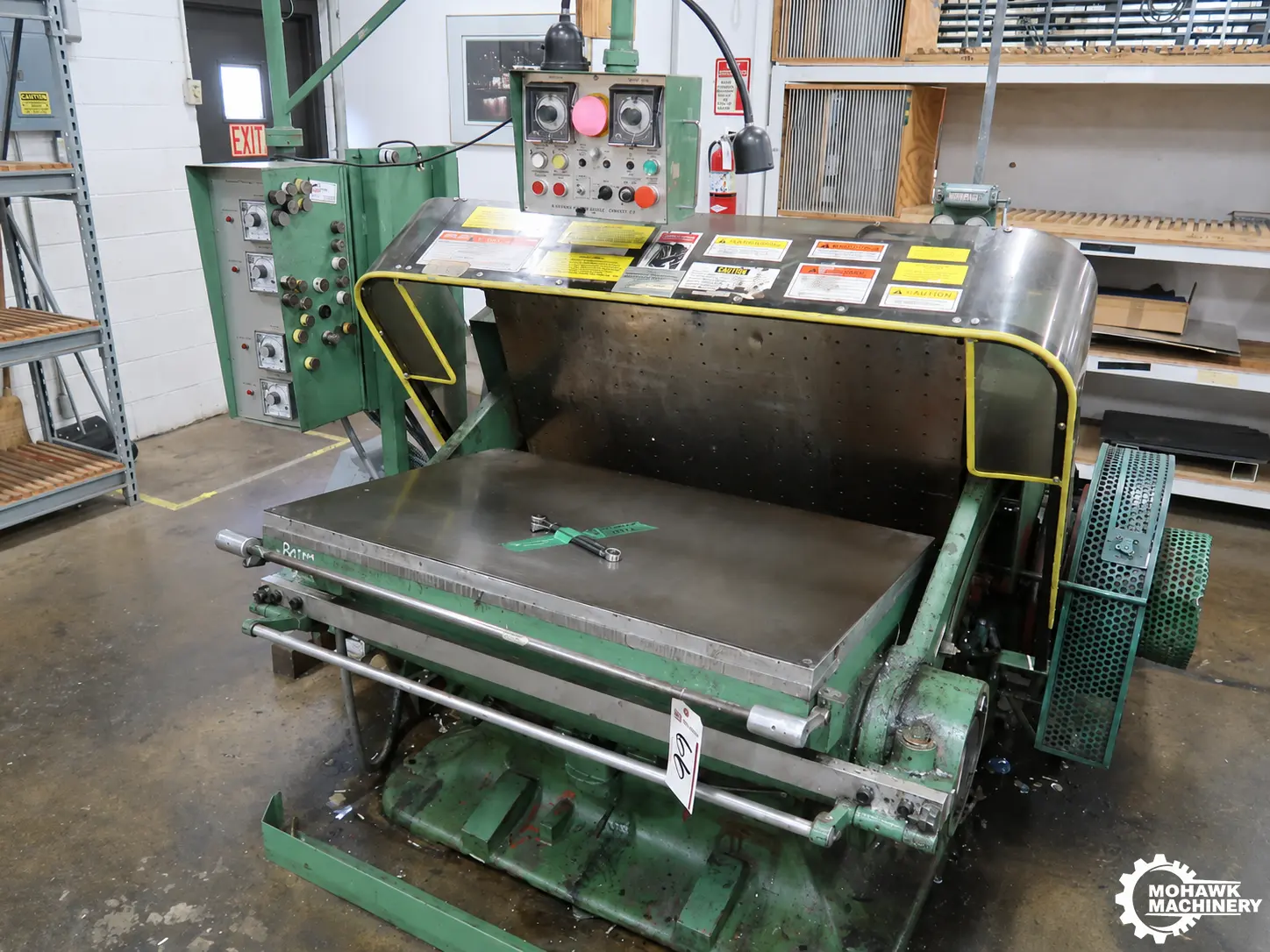 80 TON THOMSON NATIONAL CLAMSHELL DIE CUTTING PRESS