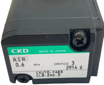 NEW CKD CXU10-FAB3-CL8-2HS-3 2 PORT SOLENOID VAVLE DC24 CXU10FAB3CL82HS3
