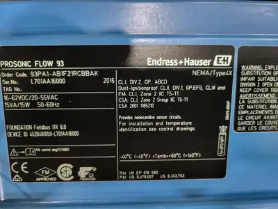 NEW ENDRESS-HAUSER 93P